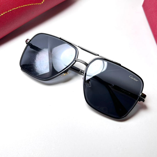 Cartier Sovereign Rectangular – Black - Giiz store