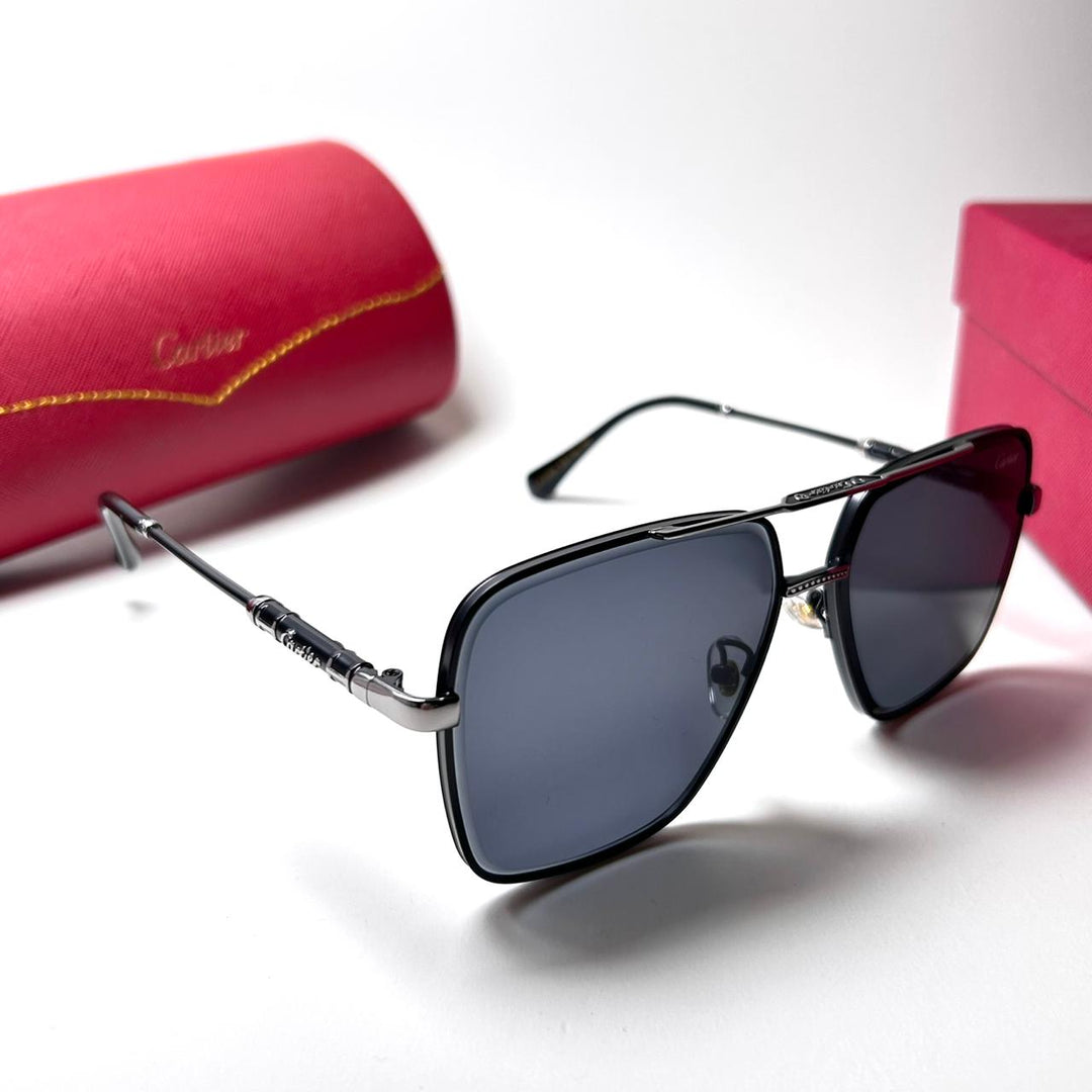 Cartier Sovereign Rectangular – Black - Giiz store