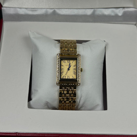 Cartier Tank Française Style For Her – Gold &amp; Champagne Diamond - Giiz store