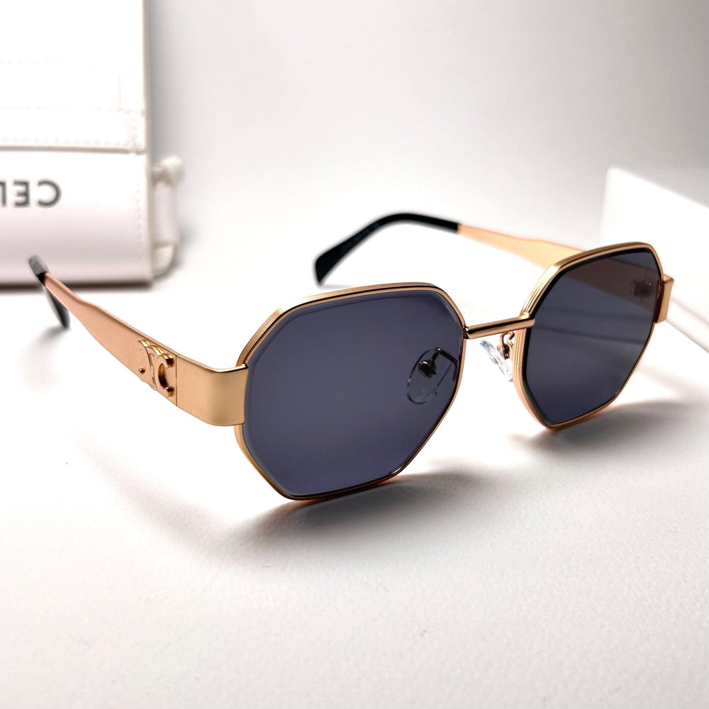 Celine Octagonal – Gold & Black - Giiz store