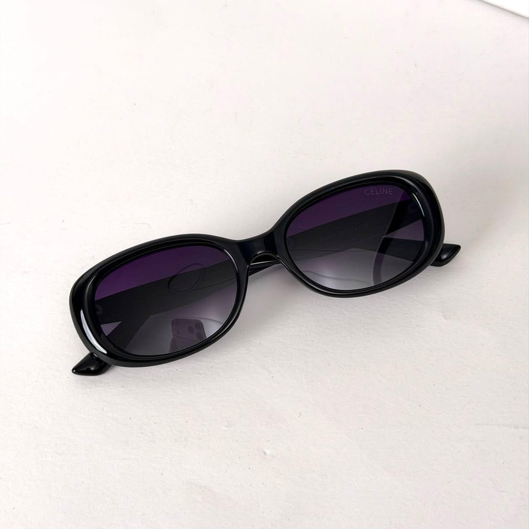 Celine Oval – Glossy Black - Giiz store