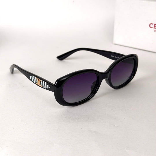 Celine Oval – Glossy Black - Giiz store
