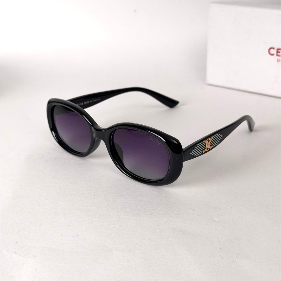 Celine Oval – Glossy Black - Giiz store