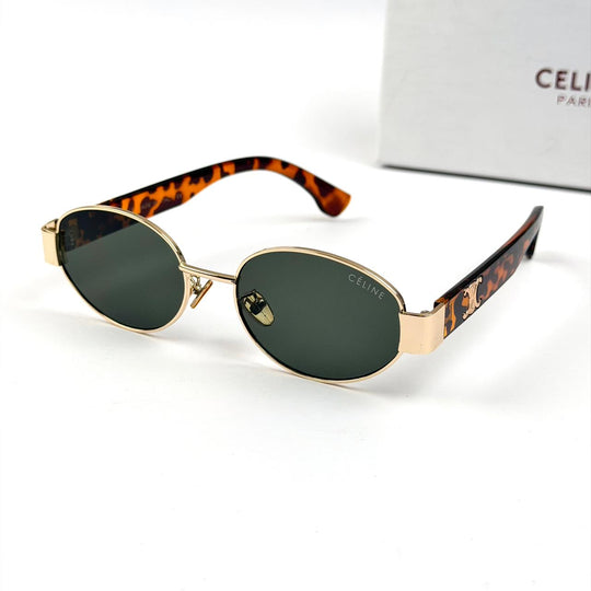 Celine Oval Icon - Tigerl Oily Green - Giiz store