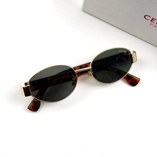 Celine Oval Icon - Tigerl Oily Green - Giiz store
