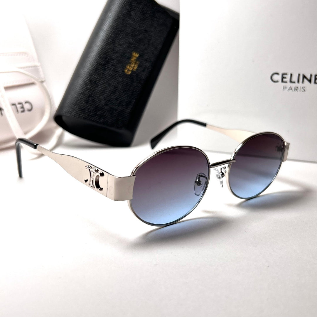 Celine Retro Oval – Blue Gradient - Giiz store