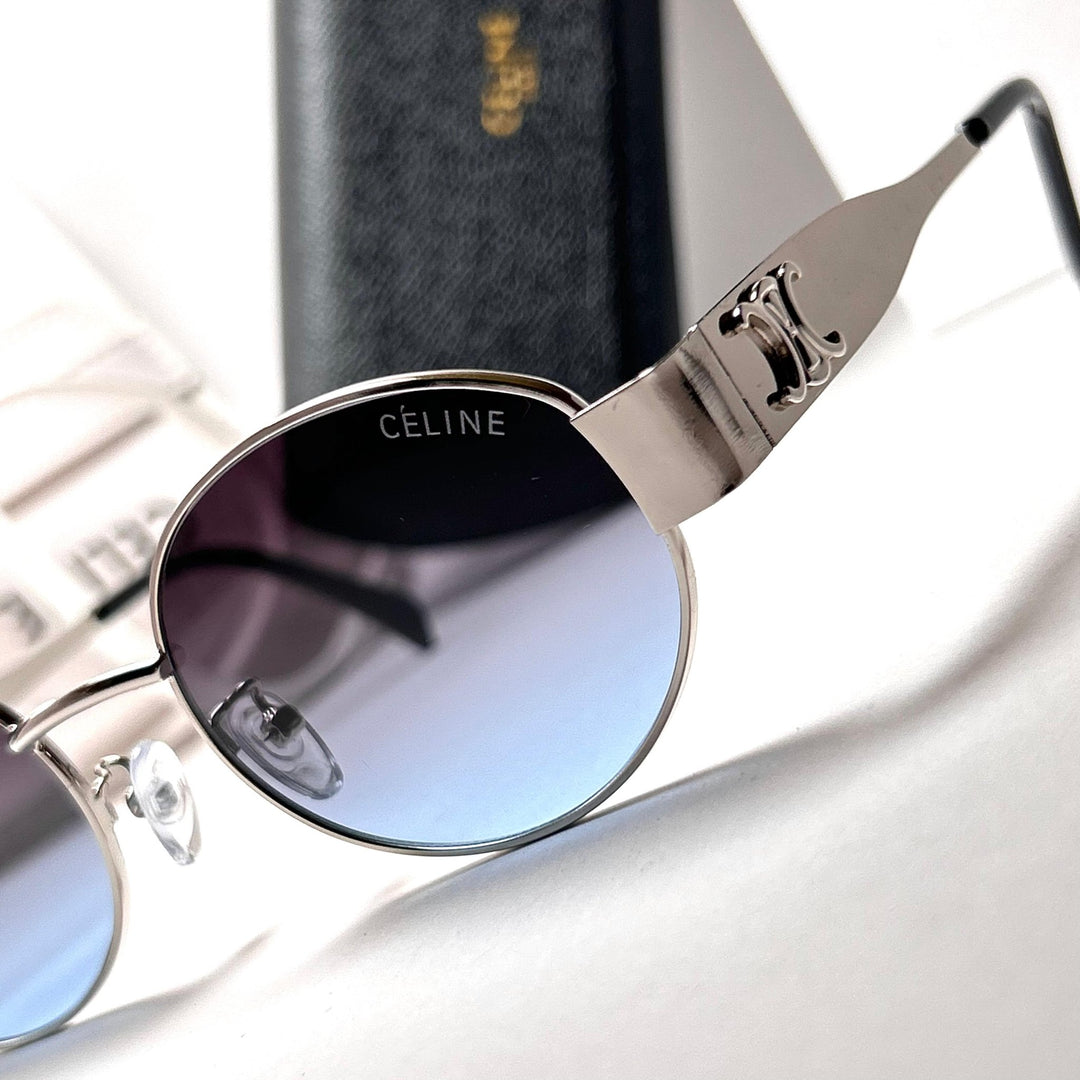 Celine Retro Oval – Blue Gradient - Giiz store