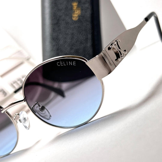 Celine Retro Oval – Blue Gradient - Giiz store
