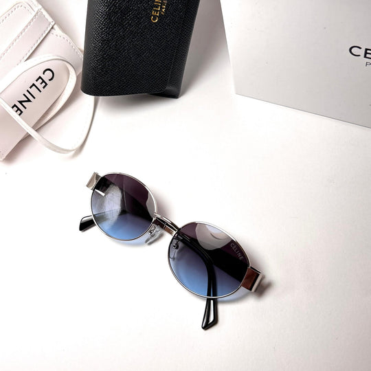 Celine Retro Oval – Blue Gradient - Giiz store