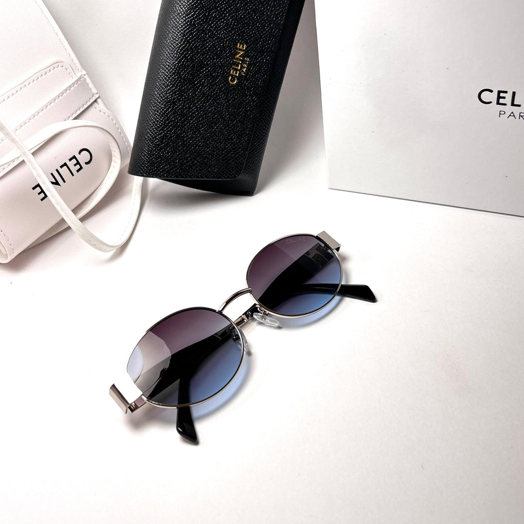 Celine Retro Oval – Blue Gradient - Giiz store