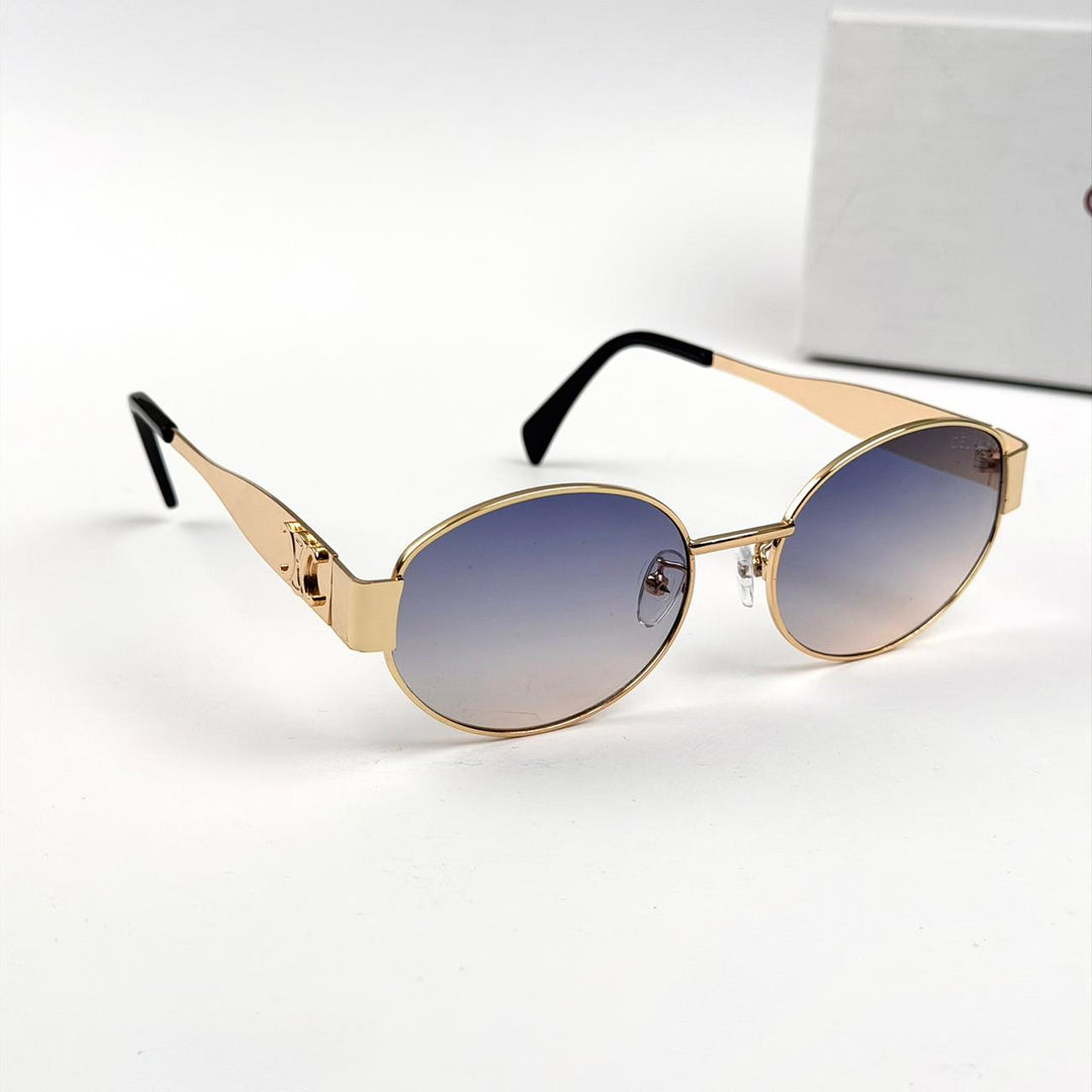Celine Retro Oval - Golden Blue Gradient - Giiz store