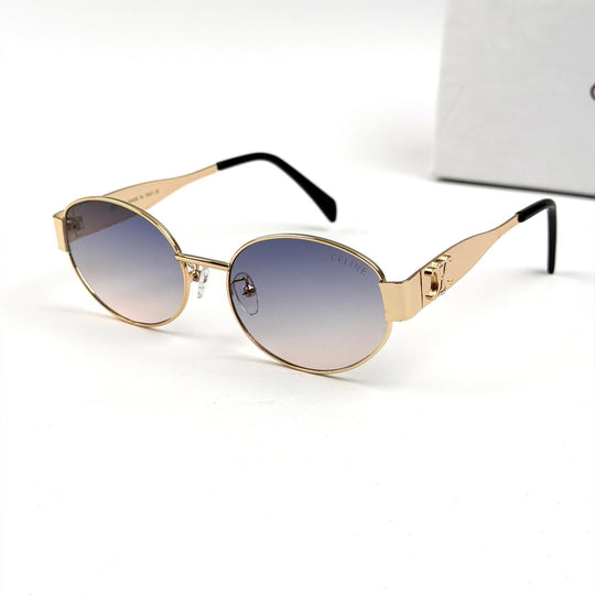Celine Retro Oval - Golden Blue Gradient - Giiz store