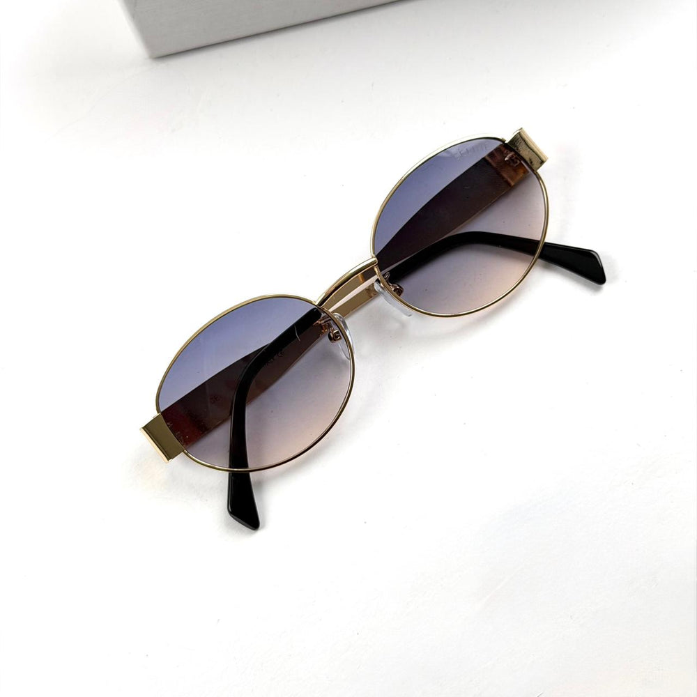 Celine Retro Oval - Golden Blue Gradient - Giiz store