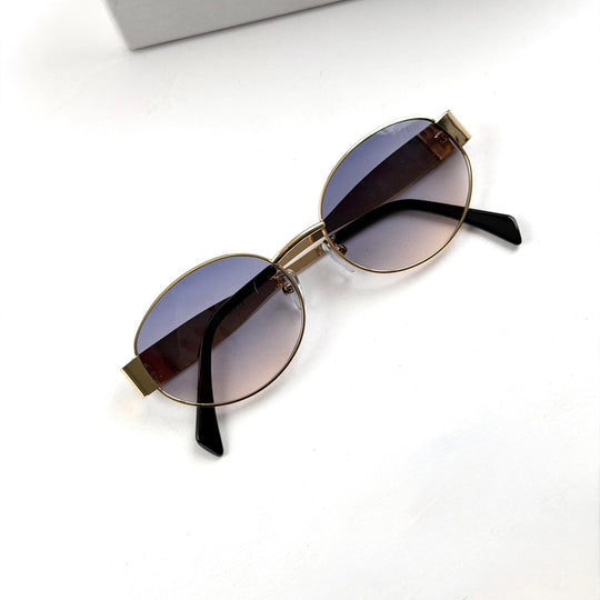 Celine Retro Oval - Golden Blue Gradient - Giiz store