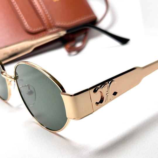 Celine Retro Oval – Oily Green - Giiz store