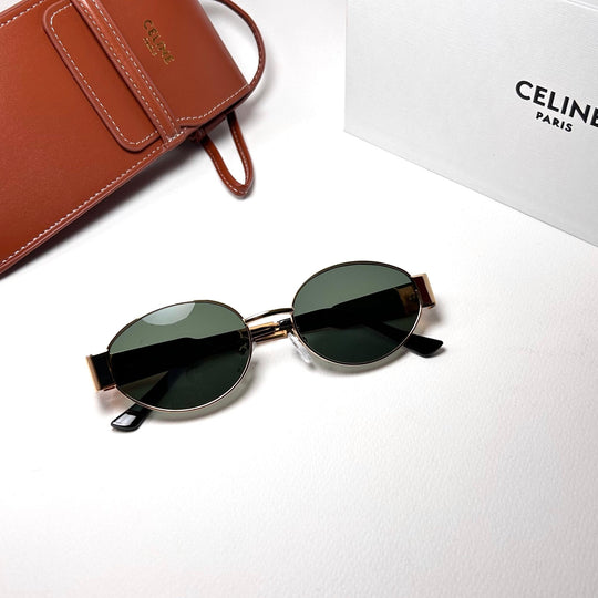 Celine Retro Oval – Oily Green - Giiz store