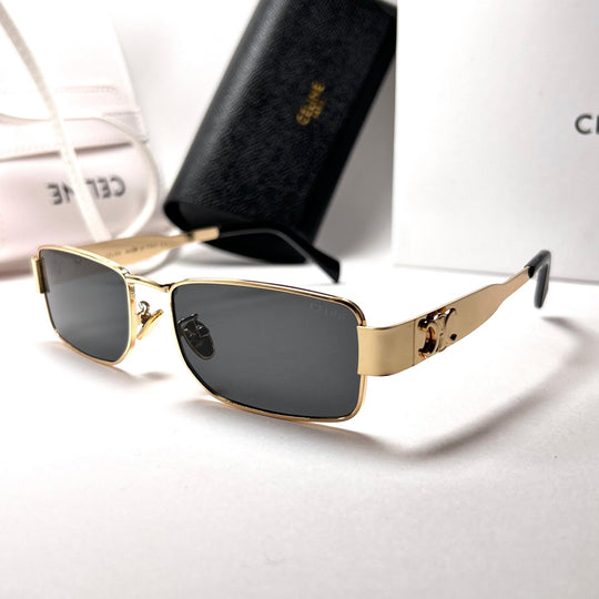 Celine Triomphe 01 Rectangular – Golden Black - Giiz store