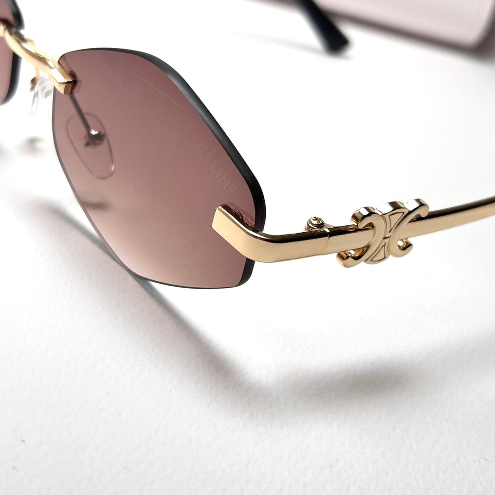 Celine Triumph Rimless - Brown - Giiz store
