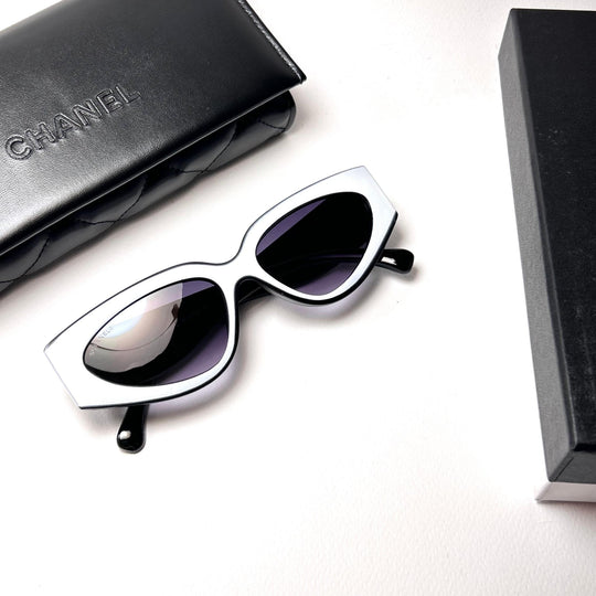 Chanel Cat Eye CH6056 - White n Purple - Giiz store