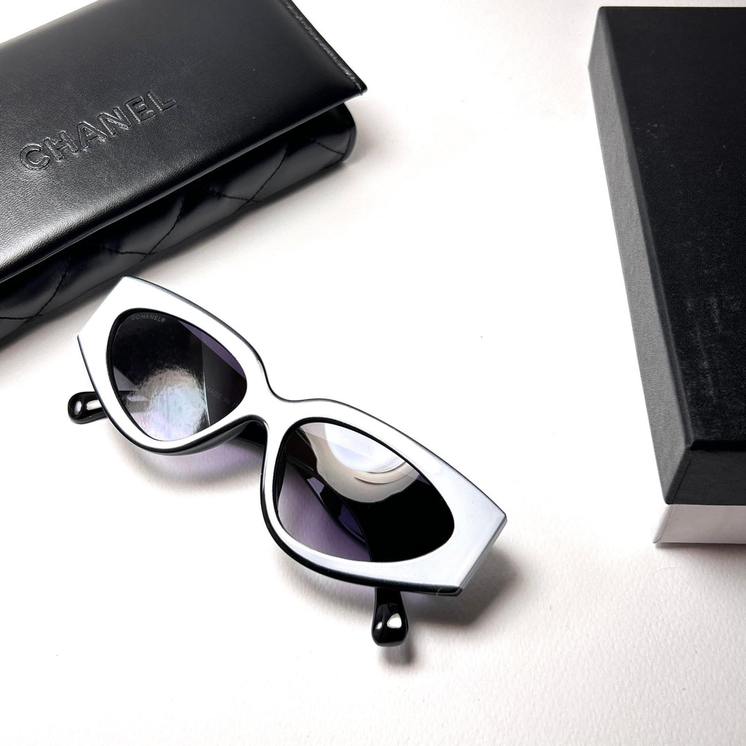 Chanel Cat Eye CH6056 - White n Purple - Giiz store