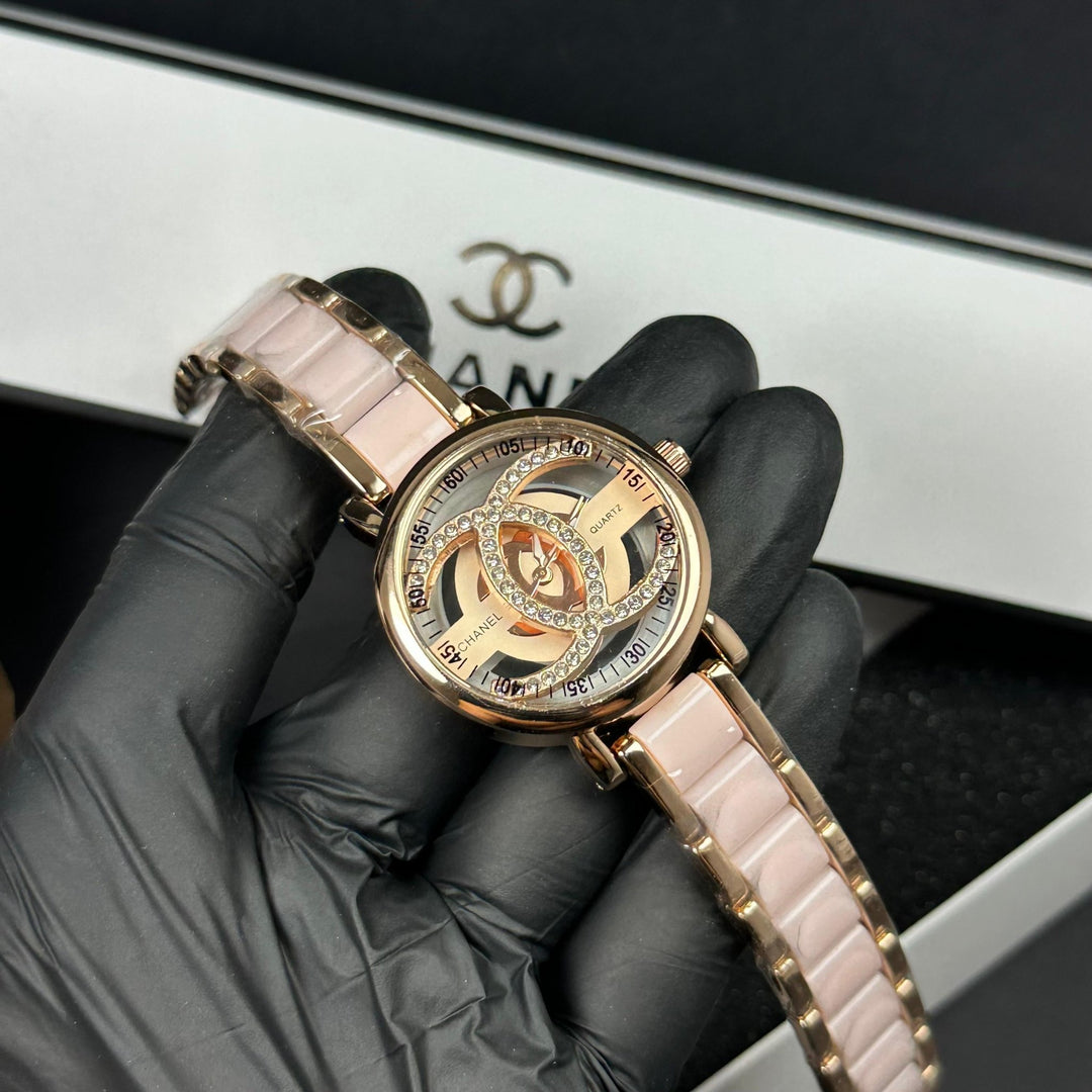 Chanel CC Crystal – Rose Gold Pink - Giiz store