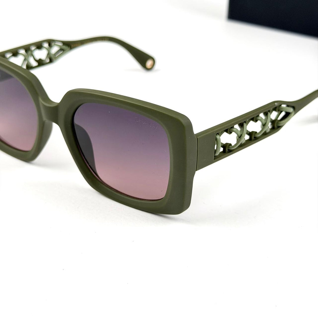 Chanel Sculpted Square - Green Rose - Giiz store