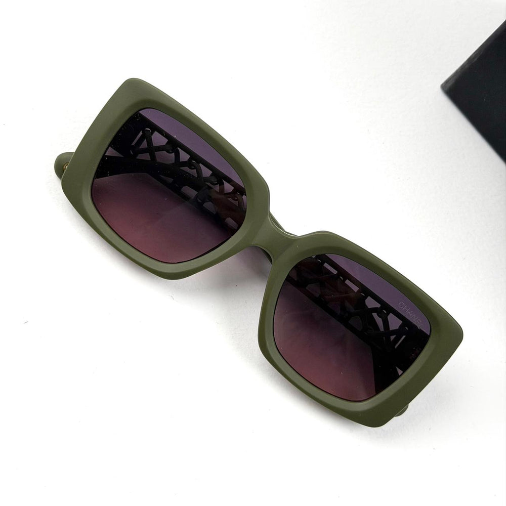 Chanel Sculpted Square - Green Rose - Giiz store