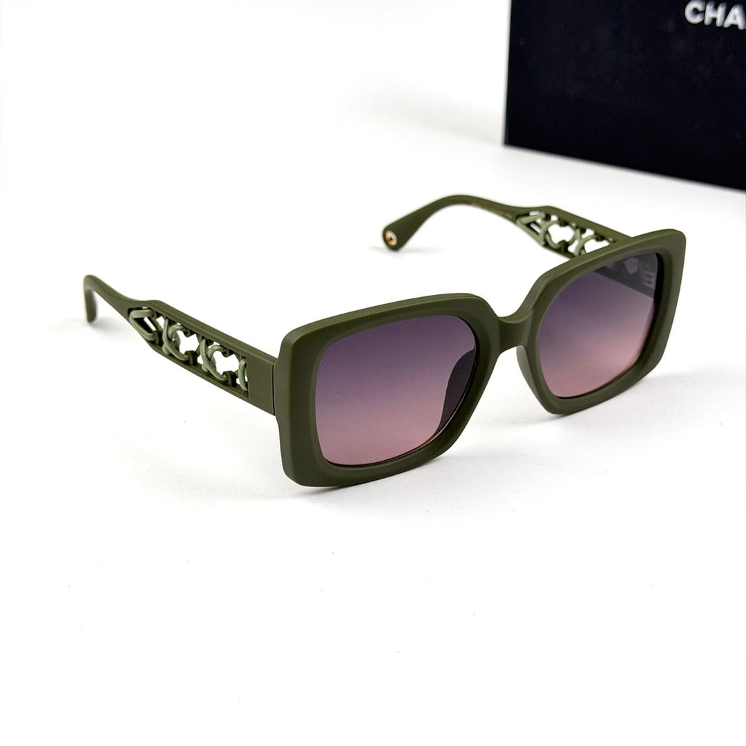 Chanel Sculpted Square - Green Rose - Giiz store
