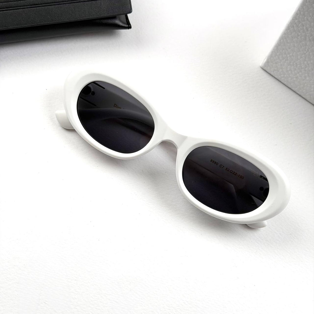 Dior Bold Oval - White - Giiz store