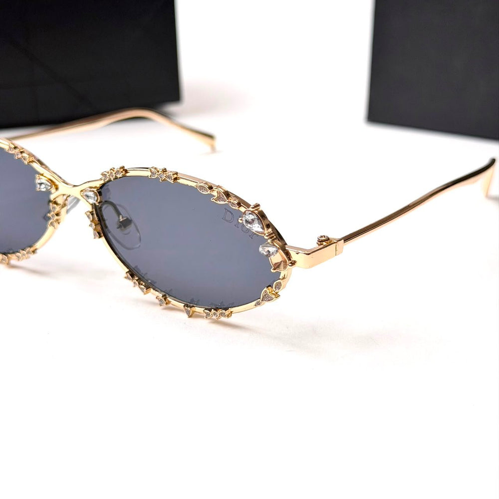 DIOR Crystal Oval – Gold Smoke - Giiz store