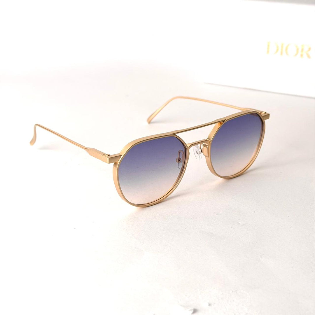 Dior Gold Aviator – Blue Gradient - Giiz store