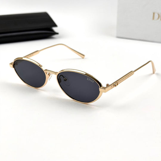 Dior Oval Cannage R1U B0A1 - Golden Black - Giiz store