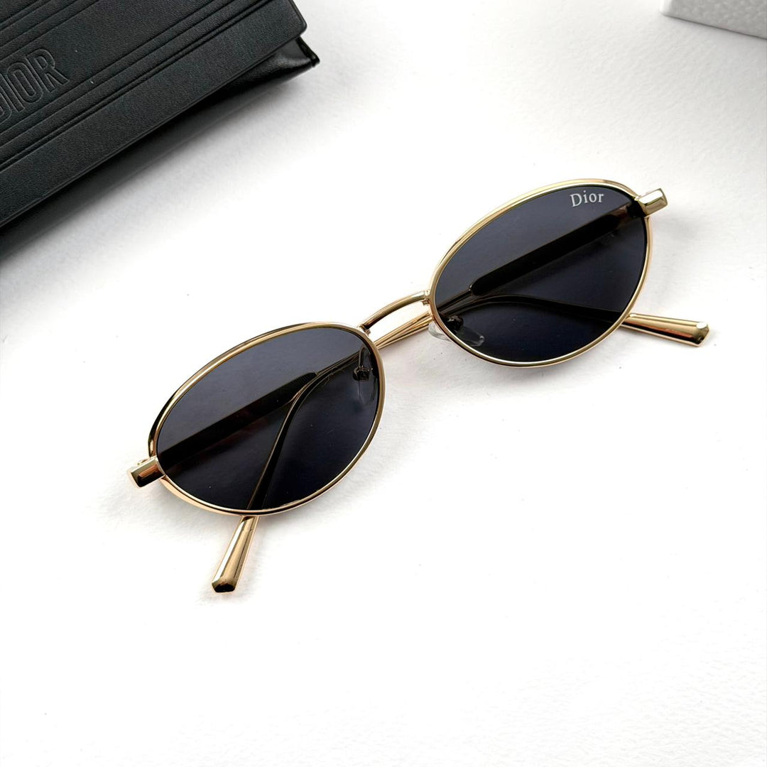 Dior Oval Cannage R1U B0A1 - Golden Black - Giiz store