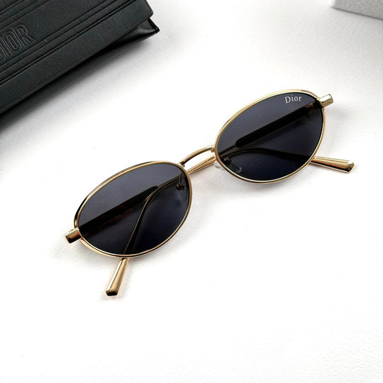 Dior Oval Cannage R1U B0A1 - Golden Black - Giiz store