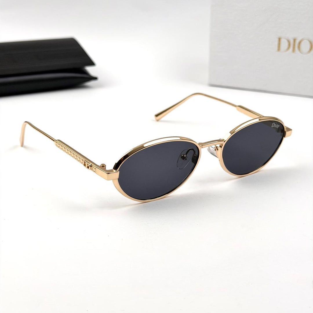 Dior Oval Cannage R1U B0A1 - Golden Black - Giiz store
