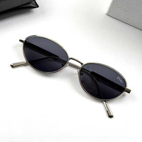 Dior Oval Cannage R1U B0A1 - Silver Black - Giiz store