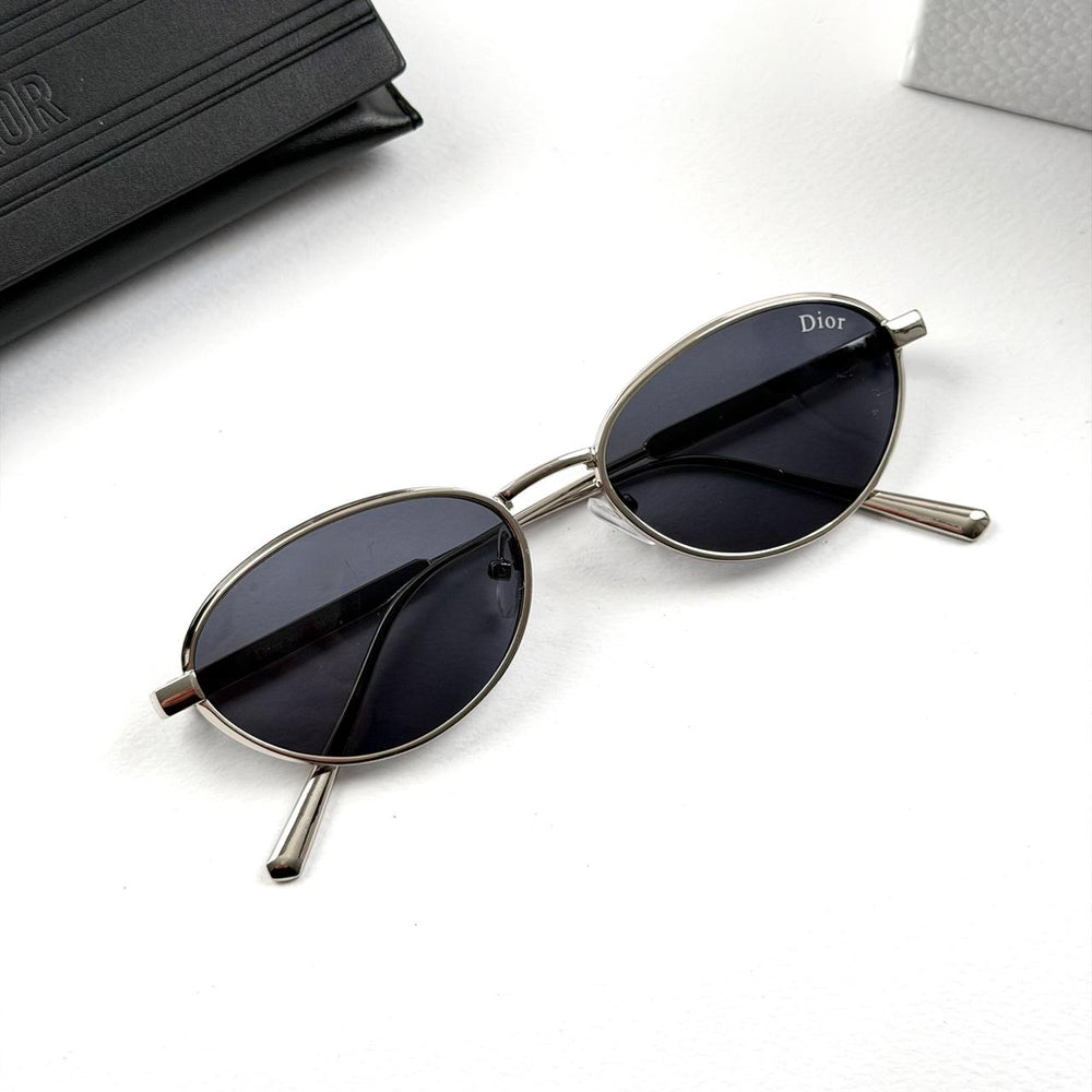 Dior Oval Cannage R1U B0A1 - Silver Black - Giiz store