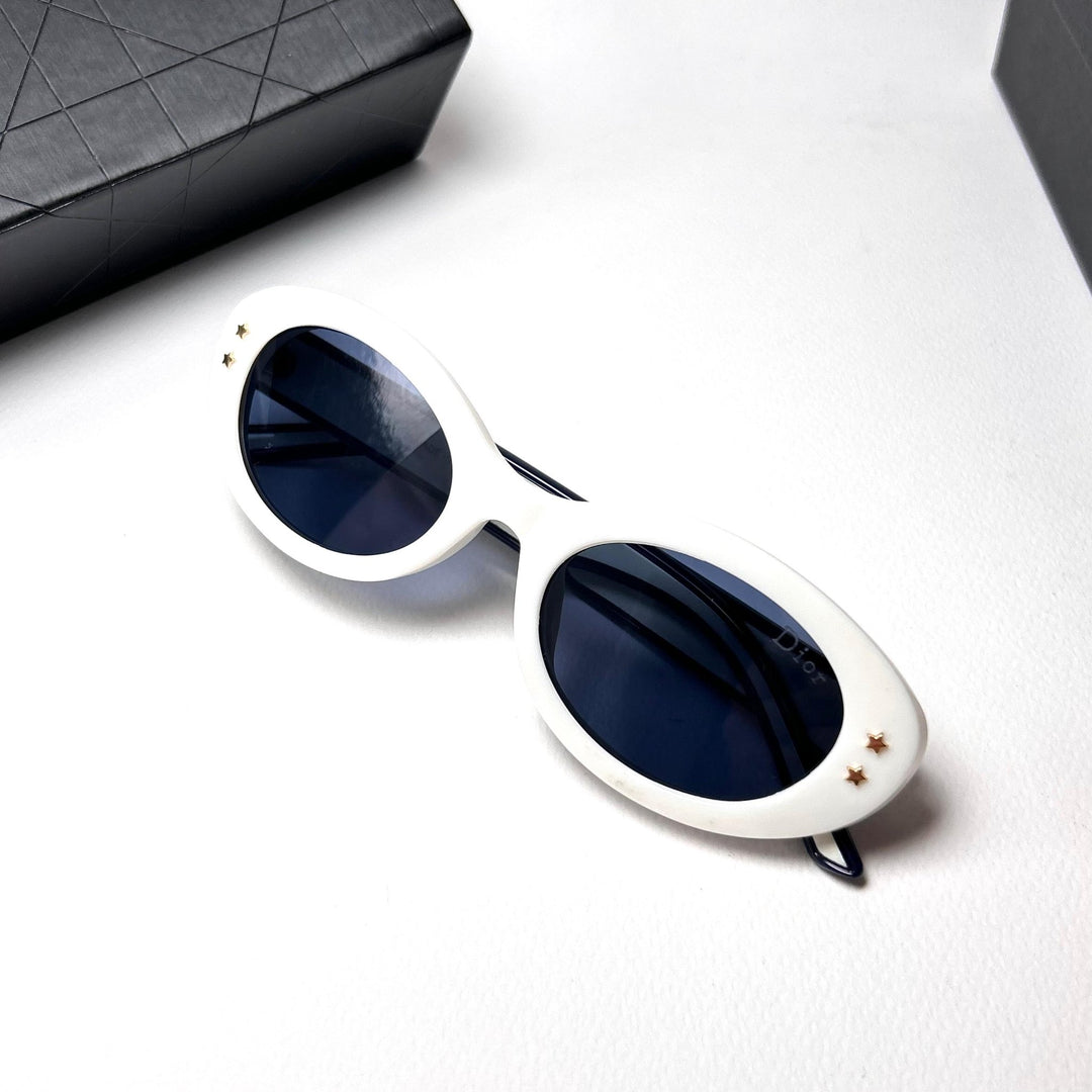 Dior Pacific B4F Oval – White Blue - Giiz store