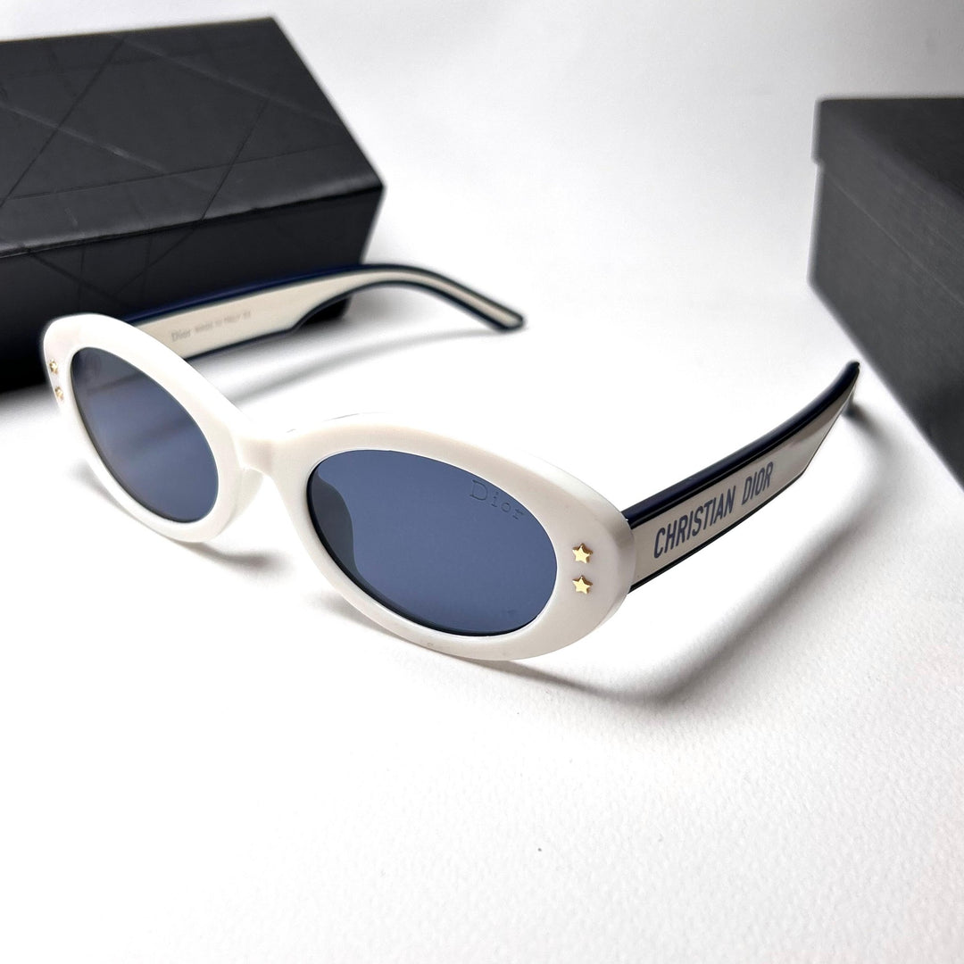 Dior Pacific B4F Oval – White Blue - Giiz store