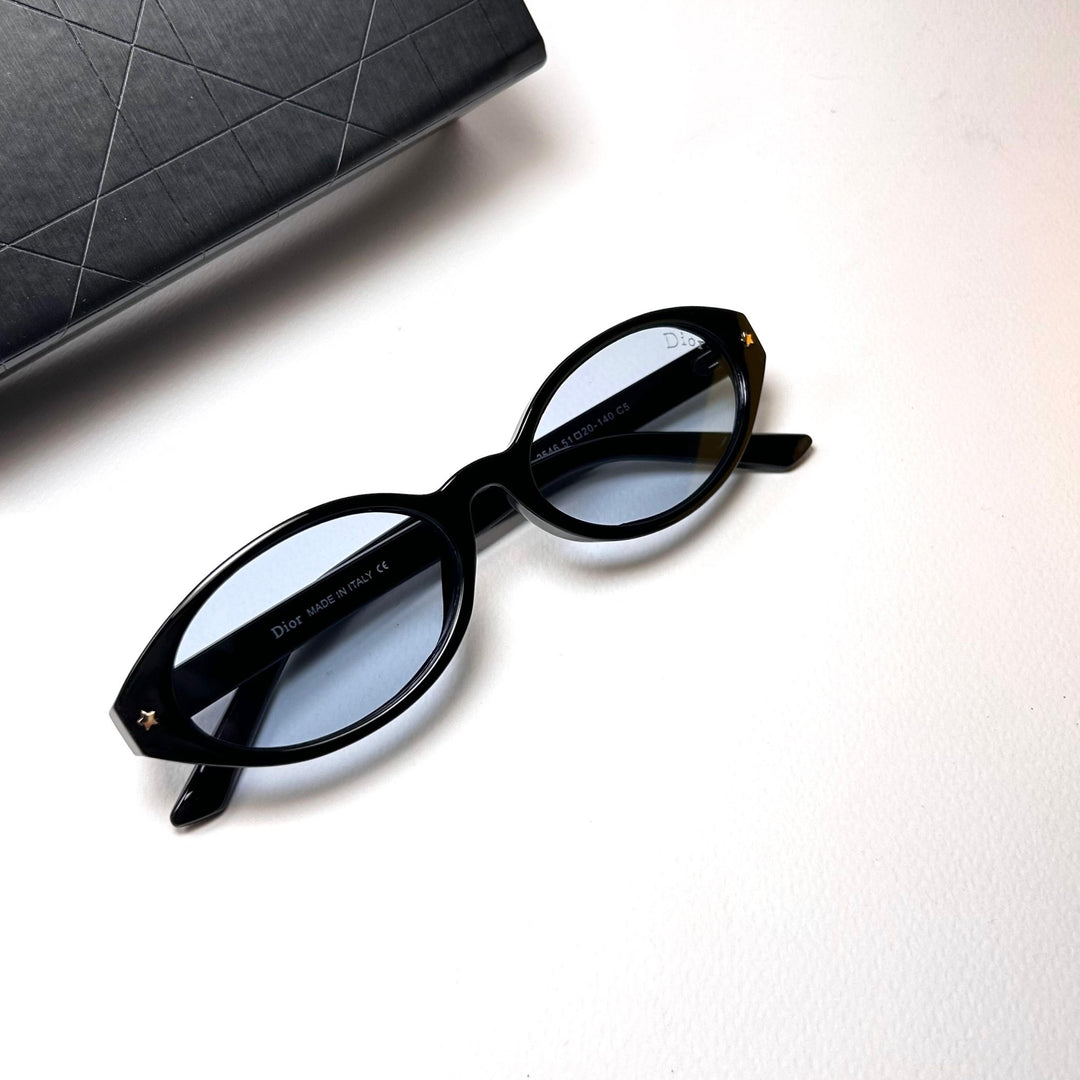 Dior Pacific Oval R1F - Black n Blue - Giiz store