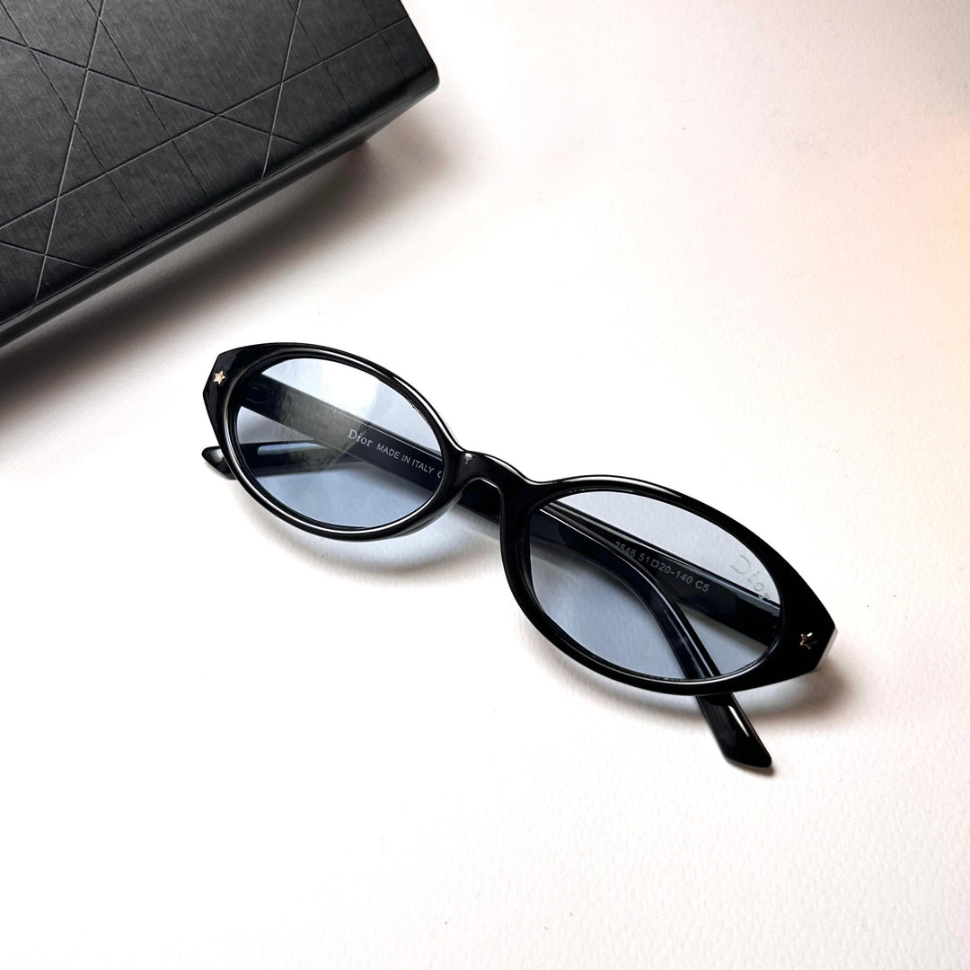 Dior Pacific Oval R1F - Black n Blue - Giiz store