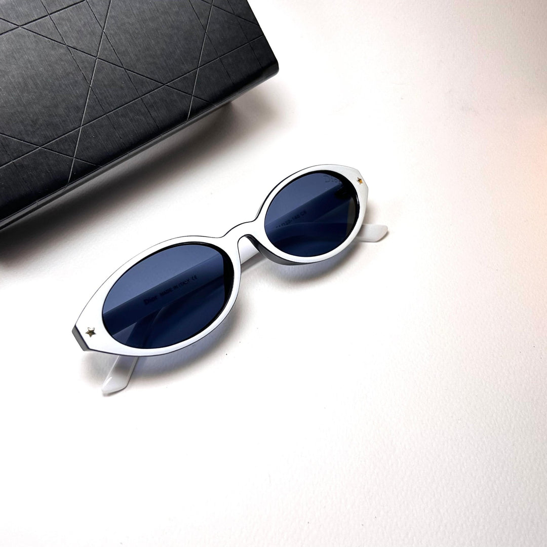 Dior Pacific Oval R1F - White Navy - Giiz store