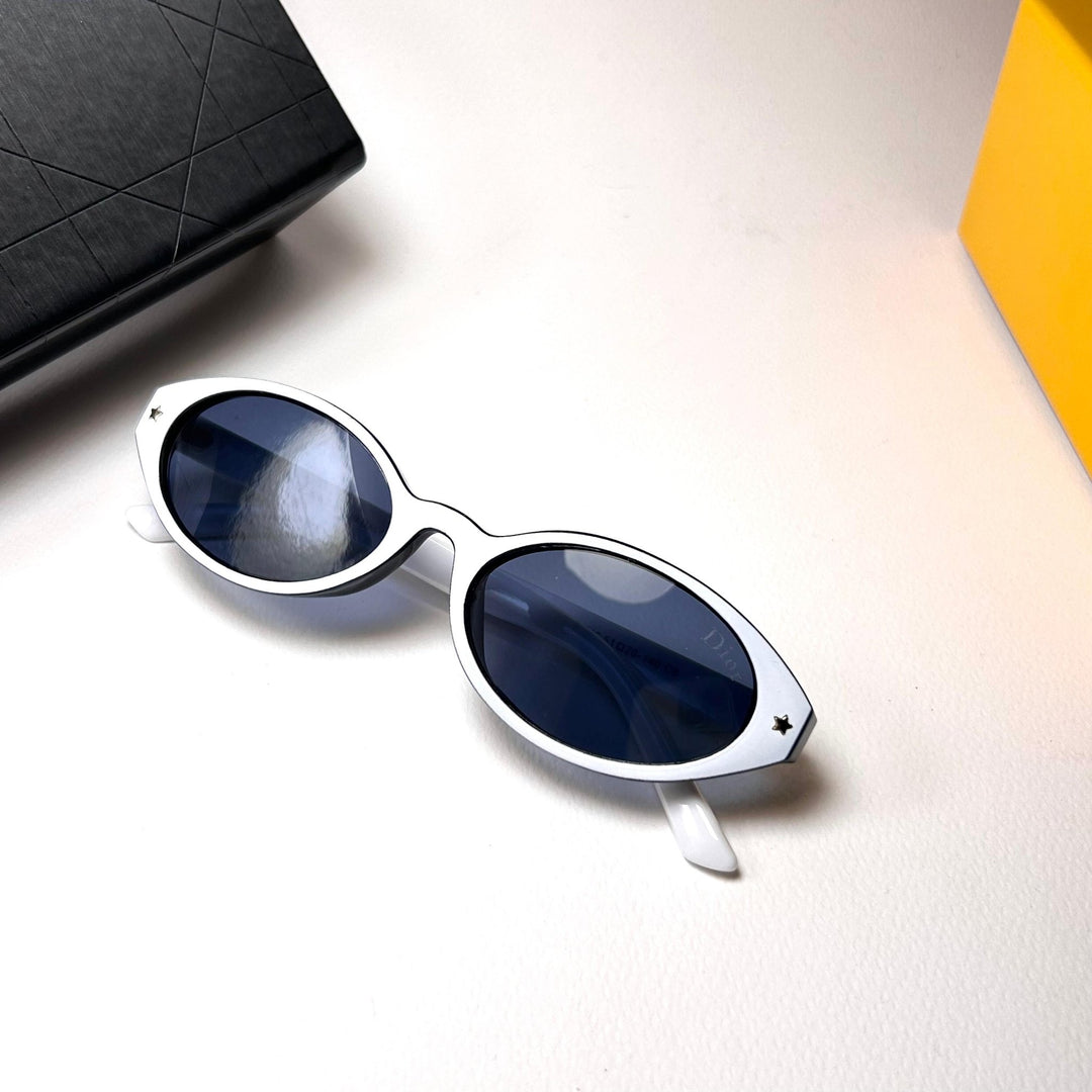 Dior Pacific Oval R1F - White Navy - Giiz store