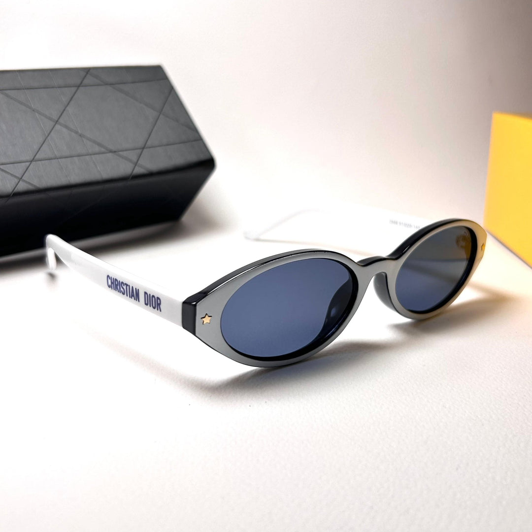 Dior Pacific Oval R1F - White Navy - Giiz store