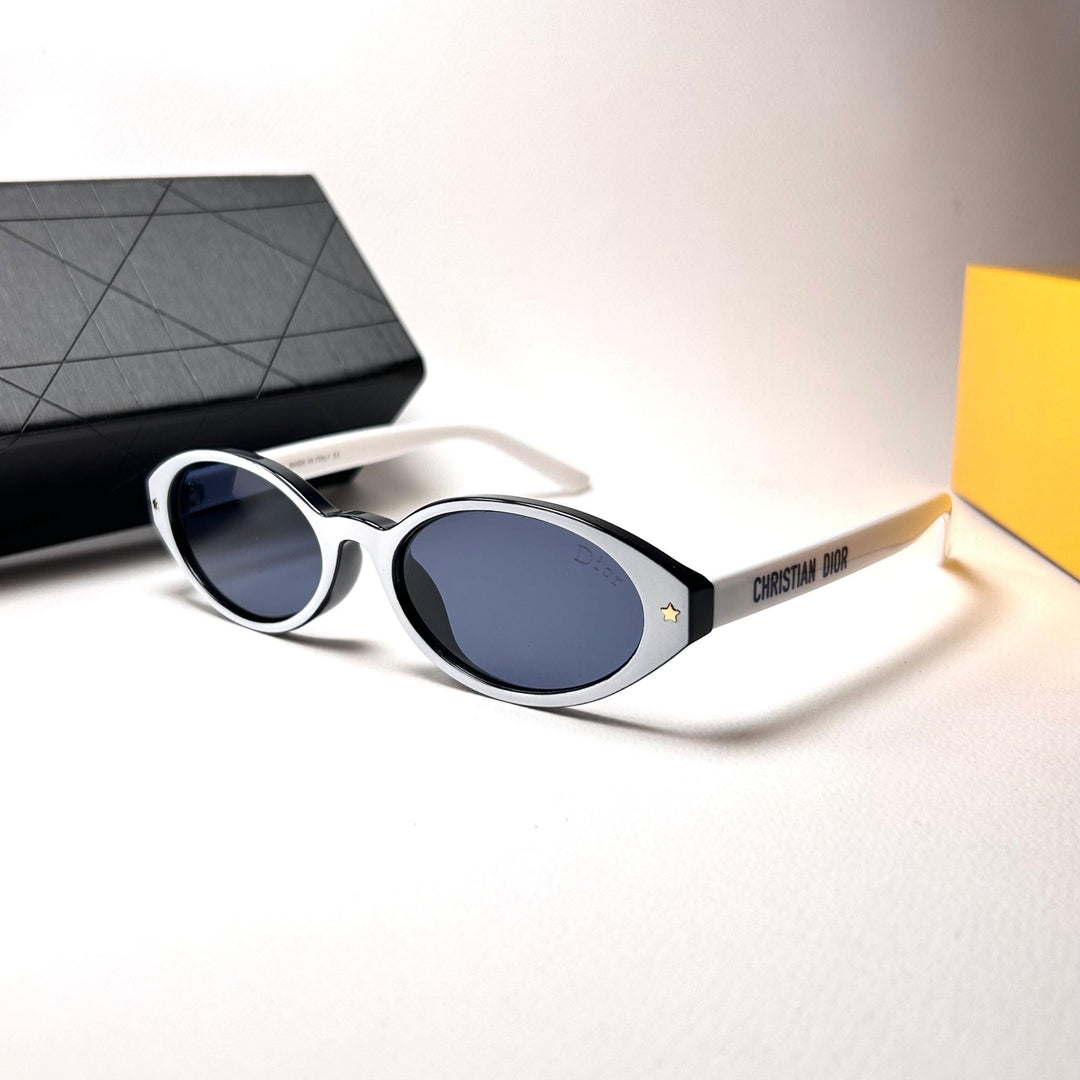 Dior Pacific Oval R1F - White Navy - Giiz store