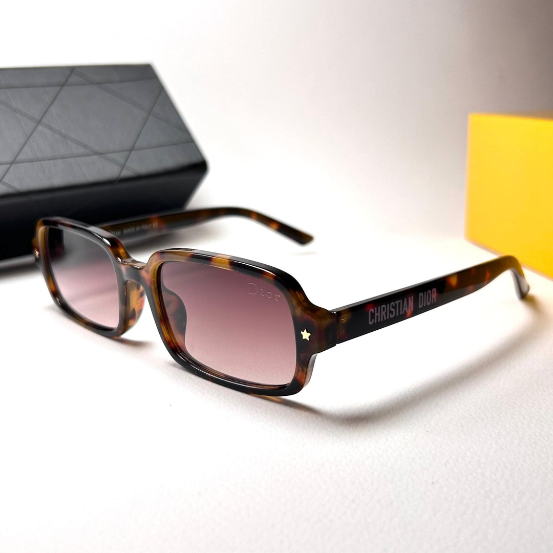 Dior Pacific Rectangular S3F - Brown Tortoiseshell - Giiz store