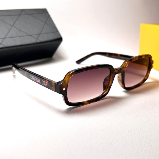 Dior Pacific Rectangular S3F - Brown Tortoiseshell - Giiz store