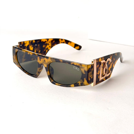 DOLCE &amp; GABBANA DG Cross Logo Wrap – Havana Gold - Giiz store