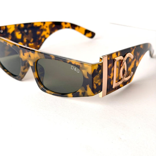 DOLCE &amp; GABBANA DG Cross Logo Wrap – Havana Gold - Giiz store