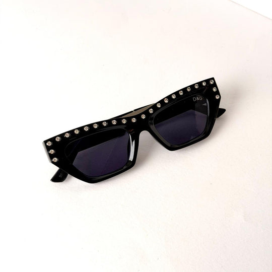 DOLCE &amp; GABBANA DG Crystal CatEye – Black Crystal - Giiz store